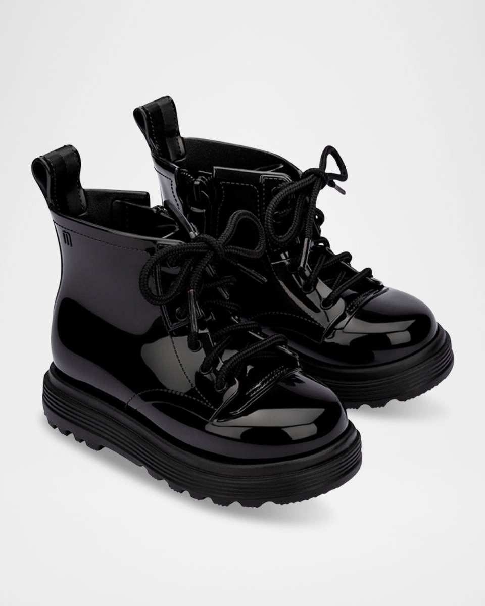 Girl's Shiny Combat Boots, Baby/Toddlers